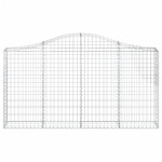 vidaXL Coșuri gabion arcuite 10 buc, 200x30x100/120 cm fier galvanizat vidaXL Coșuri gabion arcuite 10 buc, 200x30x100/120 cm fier galvanizat
