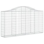 vidaXL Coșuri gabion arcuite 11 buc, 200x30x100/120 cm fier galvanizat vidaXL Coșuri gabion arcuite 11 buc, 200x30x100/120 cm fier galvanizat