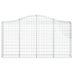 vidaXL Coșuri gabion arcuite 15 buc, 200x30x100/120 cm fier galvanizat vidaXL Coșuri gabion arcuite 15 buc, 200x30x100/120 cm fier galvanizat