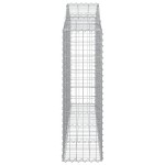 vidaXL Coșuri gabion arcuite 25 buc, 200x30x100/120 cm fier galvanizat