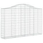 vidaXL Coșuri gabion arcuite 7 buc, 200x30x120/140 cm, fier galvanizat vidaXL Coșuri gabion arcuite 7 buc, 200x30x120/140 cm, fier galvanizat