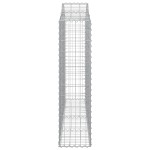 vidaXL Coșuri gabion arcuite 7 buc, 200x30x120/140 cm, fier galvanizat vidaXL Coșuri gabion arcuite 7 buc, 200x30x120/140 cm, fier galvanizat