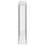 vidaXL Coșuri gabion arcuite 10 buc, 200x30x140/160cm, fier galvanizat vidaXL Coșuri gabion arcuite 10 buc, 200x30x140/160cm, fier galvanizat