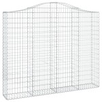 vidaXL Coșuri gabion arcuite 7 buc, 200x30x160/180 cm, fier galvanizat vidaXL Coșuri gabion arcuite 7 buc, 200x30x160/180 cm, fier galvanizat