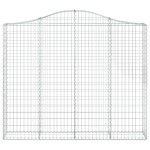 vidaXL Coș gabion arcuit, 11 buc, 200x30x160/180 cm, fier galvanizat vidaXL Coș gabion arcuit, 11 buc, 200x30x160/180 cm, fier galvanizat