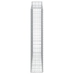 vidaXL Coș gabion arcuit, 11 buc, 200x30x160/180 cm, fier galvanizat vidaXL Coș gabion arcuit, 11 buc, 200x30x160/180 cm, fier galvanizat
