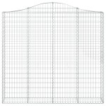 vidaXL Coșuri gabion arcuite 5 buc, 200x30x180/200cm, fier galvanizat vidaXL Coșuri gabion arcuite 5 buc, 200x30x180/200cm, fier galvanizat