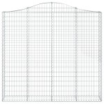 vidaXL Coșuri gabion arcuite 10 buc, 200x30x180/200cm, fier galvanizat vidaXL Coșuri gabion arcuite 10 buc, 200x30x180/200cm, fier galvanizat