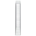 vidaXL Coșuri gabion arcuite 11 buc, 200x30x180/200cm, fier galvanizat vidaXL Coșuri gabion arcuite 11 buc, 200x30x180/200cm, fier galvanizat