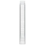 vidaXL Coșuri gabion arcuite,3 buc., 200x30x220/240cm, fier galvanizat