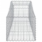 vidaXL Coșuri gabion arcuite 5 buc, 200x50x40/60 cm, fier galvanizat