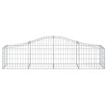 vidaXL Coșuri gabion arcuite 10 buc, 200x50x40/60 cm, fier galvanizat vidaXL Coșuri gabion arcuite 10 buc, 200x50x40/60 cm, fier galvanizat