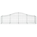 vidaXL Coșuri gabion arcuite 11 buc, 200x50x40/60 cm, fier galvanizat vidaXL Coșuri gabion arcuite 11 buc, 200x50x40/60 cm, fier galvanizat