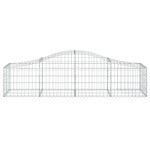 vidaXL Coșuri gabion arcuite 14 buc, 200x50x40/60 cm, fier galvanizat vidaXL Coșuri gabion arcuite 14 buc, 200x50x40/60 cm, fier galvanizat
