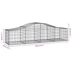 vidaXL Coșuri gabion arcuite 14 buc, 200x50x40/60 cm, fier galvanizat vidaXL Coșuri gabion arcuite 14 buc, 200x50x40/60 cm, fier galvanizat