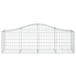 vidaXL Coșuri gabion arcuite 8 buc, 200x50x60/80 cm, fier galvanizat vidaXL Coșuri gabion arcuite 8 buc, 200x50x60/80 cm, fier galvanizat