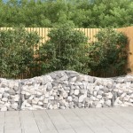 vidaXL Coșuri gabion arcuite 11 buc, 200x50x60/80 cm, fier galvanizat vidaXL Coșuri gabion arcuite 11 buc, 200x50x60/80 cm, fier galvanizat