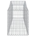 vidaXL Coșuri gabion arcuite 13 buc, 200x50x60/80 cm, fier galvanizat