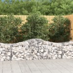 vidaXL Coșuri gabion arcuite 15 buc, 200x50x60/80 cm, fier galvanizat vidaXL Coșuri gabion arcuite 15 buc, 200x50x60/80 cm, fier galvanizat