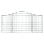 vidaXL Coșuri gabion arcuite 13 buc, 200x50x80/100 cm, fier galvanizat vidaXL Coșuri gabion arcuite 13 buc, 200x50x80/100 cm, fier galvanizat