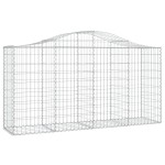vidaXL Coșuri gabion arcuite 4 buc, 200x50x100/120 cm fier galvanizat vidaXL Coșuri gabion arcuite 4 buc, 200x50x100/120 cm fier galvanizat