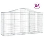 vidaXL Coșuri gabion arcuite 6 buc, 200x50x100/120 cm, fier galvanizat vidaXL Coșuri gabion arcuite 6 buc, 200x50x100/120 cm, fier galvanizat