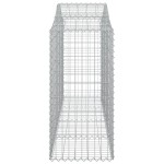 vidaXL Coșuri gabion arcuite 6 buc, 200x50x120/140 cm, fier galvanizat