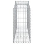vidaXL Coșuri gabion arcuite 8 buc, 200x50x120/140 cm, fier galvanizat vidaXL Coșuri gabion arcuite 8 buc, 200x50x120/140 cm, fier galvanizat