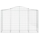 vidaXL Coșuri gabion arcuite 10 buc, 200x50x120/140 cm,fier galvanizat vidaXL Coșuri gabion arcuite 10 buc, 200x50x120/140 cm,fier galvanizat