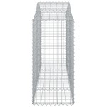 vidaXL Coșuri gabion arcuite 12 buc, 200x50x120/140cm, fier galvanizat vidaXL Coșuri gabion arcuite 12 buc, 200x50x120/140cm, fier galvanizat
