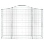 vidaXL Coșuri gabion arcuite 14 buc, 200x50x140/160cm, fier galvanizat vidaXL Coșuri gabion arcuite 14 buc, 200x50x140/160cm, fier galvanizat