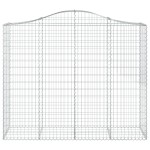 vidaXL Coșuri gabion arcuite 2 buc, 200x50x160/180 cm, fier galvanizat vidaXL Coșuri gabion arcuite 2 buc, 200x50x160/180 cm, fier galvanizat