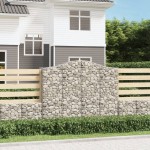 vidaXL Coș gabion arcuit, 11 buc, 200x50x160/180 cm, fier galvanizat vidaXL Coș gabion arcuit, 11 buc, 200x50x160/180 cm, fier galvanizat