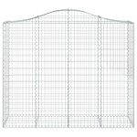 vidaXL Coș gabion arcuit, 11 buc, 200x50x160/180 cm, fier galvanizat vidaXL Coș gabion arcuit, 11 buc, 200x50x160/180 cm, fier galvanizat