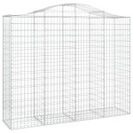 vidaXL Coș gabion arcuit, 12 buc, 200x50x160/180 cm, fier galvanizat vidaXL Coș gabion arcuit, 12 buc, 200x50x160/180 cm, fier galvanizat