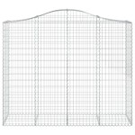 vidaXL Coș gabion arcuit, 13 buc, 200x50x160/180 cm, fier galvanizat vidaXL Coș gabion arcuit, 13 buc, 200x50x160/180 cm, fier galvanizat