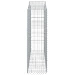 vidaXL Coș gabion arcuit, 15 buc, 200x50x160/180 cm, fier galvanizat vidaXL Coș gabion arcuit, 15 buc, 200x50x160/180 cm, fier galvanizat