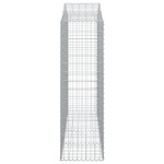vidaXL Coșuri gabion arcuite 30 buc, 200x50x160/180cm, fier galvanizat
