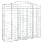 vidaXL Coșuri gabion arcuite 7 buc, 200x50x180/200 cm, fier galvanizat vidaXL Coșuri gabion arcuite 7 buc, 200x50x180/200 cm, fier galvanizat