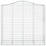 vidaXL Coșuri gabion arcuite 10 buc, 200x50x180/200cm, fier galvanizat vidaXL Coșuri gabion arcuite 10 buc, 200x50x180/200cm, fier galvanizat