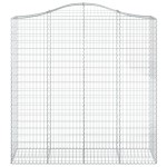 vidaXL Coșuri gabion arcuite, 3 buc 200x50x200/220 cm, fier galvanizat