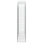 vidaXL Coșuri gabion arcuite, 4 buc, 200x50x220/240cm, fier galvanizat