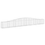 vidaXL Coșuri gabion arcuite 7 buc, 400x30x40/60 cm, fier galvanizat vidaXL Coșuri gabion arcuite 7 buc, 400x30x40/60 cm, fier galvanizat