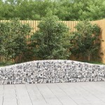 vidaXL Coșuri gabion arcuite 15 buc, 400x30x40/60 cm, fier galvanizat vidaXL Coșuri gabion arcuite 15 buc, 400x30x40/60 cm, fier galvanizat