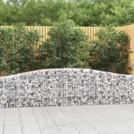vidaXL Coșuri gabion arcuite 6 buc, 400x30x60/80 cm, fier galvanizat vidaXL Coșuri gabion arcuite 6 buc, 400x30x60/80 cm, fier galvanizat