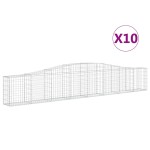vidaXL Coșuri gabion arcuite 10 buc, 400x30x60/80 cm, fier galvanizat vidaXL Coșuri gabion arcuite 10 buc, 400x30x60/80 cm, fier galvanizat