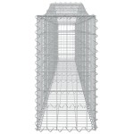 vidaXL Coșuri gabion arcuite 10 buc, 400x30x60/80 cm, fier galvanizat vidaXL Coșuri gabion arcuite 10 buc, 400x30x60/80 cm, fier galvanizat