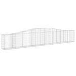 vidaXL Coșuri gabion arcuite 15 buc, 400x30x60/80 cm, fier galvanizat vidaXL Coșuri gabion arcuite 15 buc, 400x30x60/80 cm, fier galvanizat