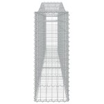 vidaXL Coșuri gabion arcuite 7 buc, 400x30x80/100 cm, fier galvanizat vidaXL Coșuri gabion arcuite 7 buc, 400x30x80/100 cm, fier galvanizat