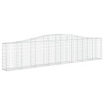 vidaXL Coșuri gabion arcuite 10 buc, 400x30x80/100 cm, fier galvanizat vidaXL Coșuri gabion arcuite 10 buc, 400x30x80/100 cm, fier galvanizat